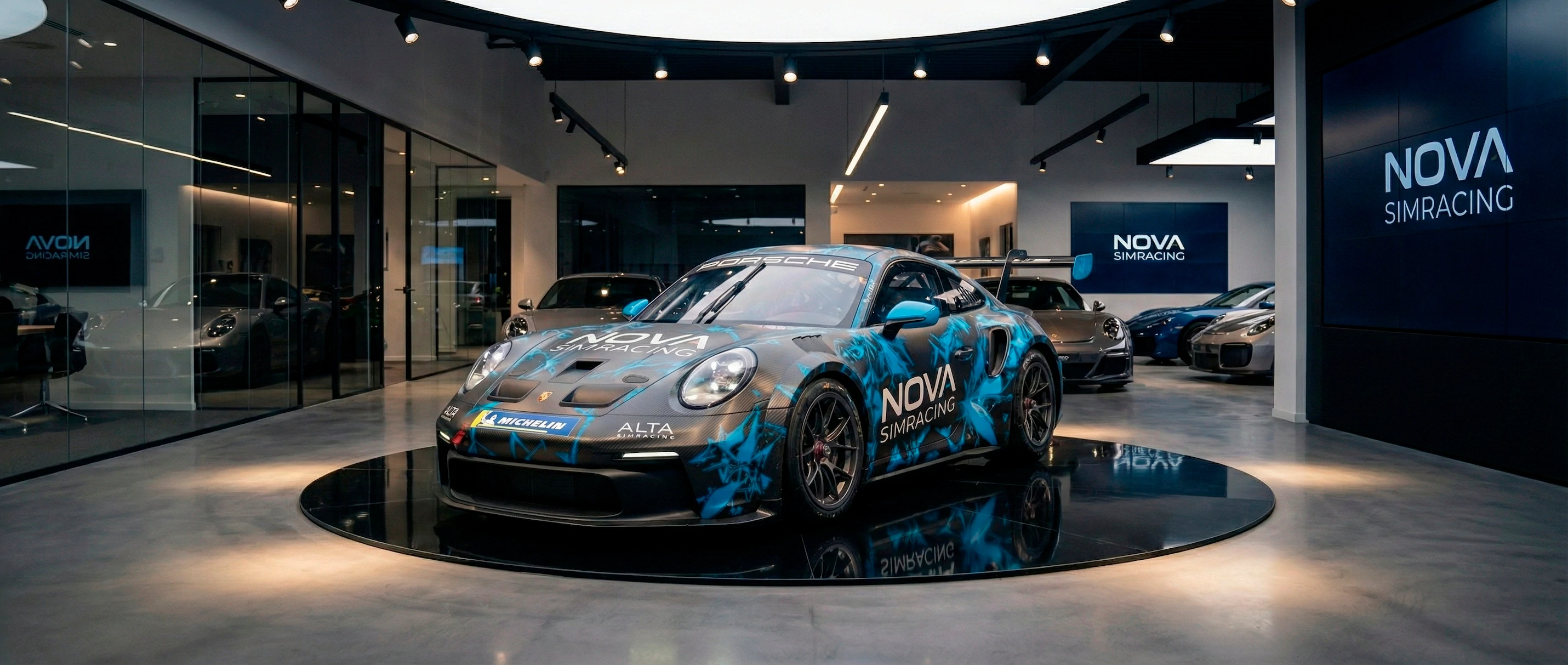 Nova Simracing compitiendo con Porsche 911 GT3